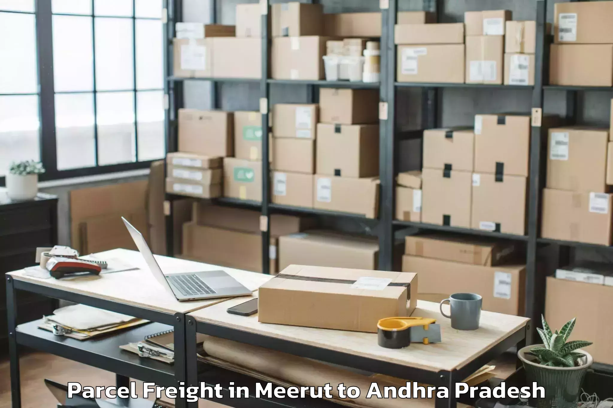 Discover Meerut to Reddigudem Parcel Freight